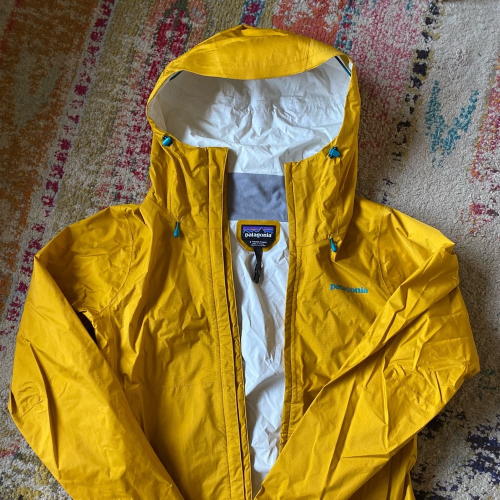 Yellow Patagonia Rain Jacket